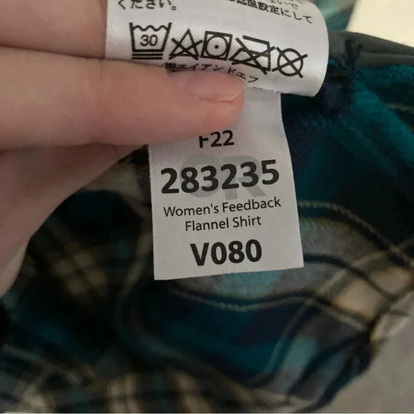 NWOT Outdoor Research Feedback Flannel Shirt Size Medium in Deep Lake Plaid Blue - Picture 6 of 6